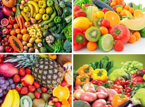 3 All kinds of farm
fresh fruit and veggies